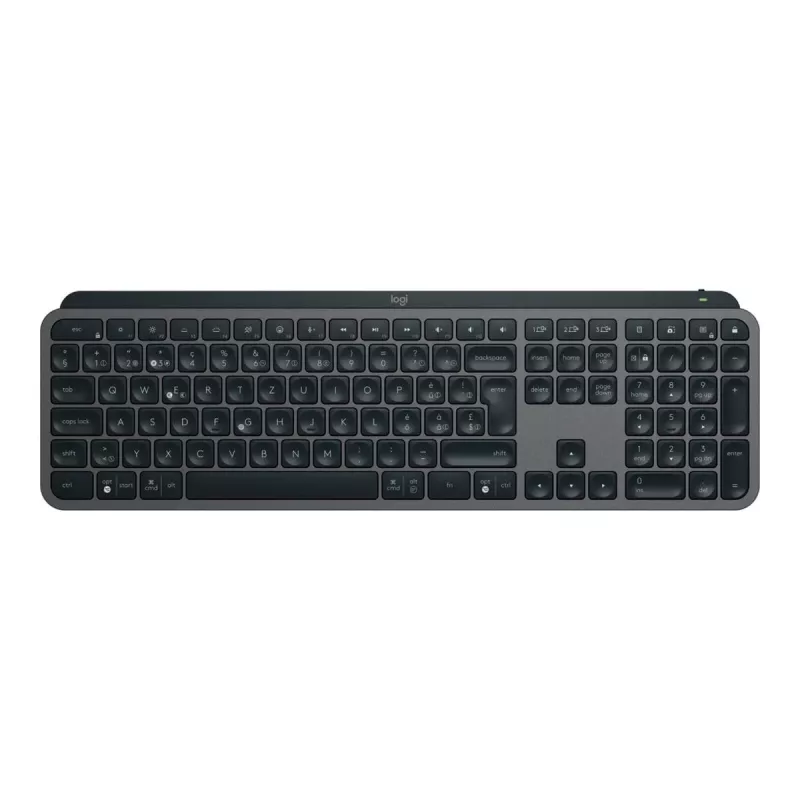 Tastiera Logitech MX Keys S RF Wireless + Bluetooth QWERTZ svizzero grafite (920-011571)