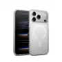 Crong Hybrid Matte Magnetic MagSafe custodia per iPhone 17 Pro Max — PC+TPU, bianco traslucido