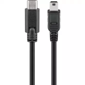 Cavo USB Goobay 67989 0,5 m Mini-USB B a USB-C nero