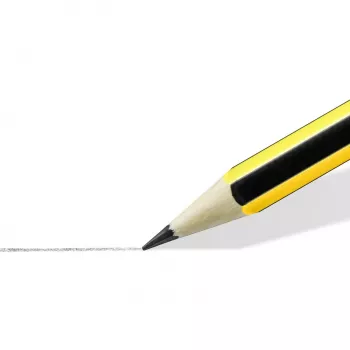 Matita in legno Staedtler Noris 120 2H — durezza 2H, Ø mina 2 mm, pezzo singolo, nero/giallo
