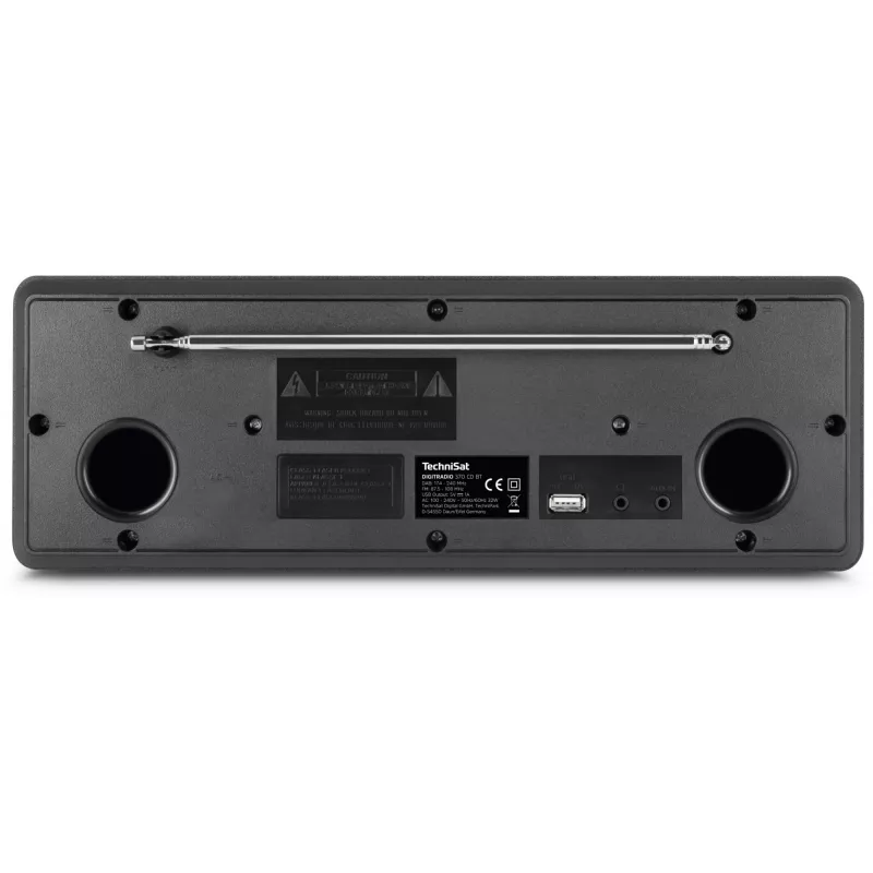 TechniSat DigitRadio 370 CD BT - sistema audio - 2 x 5 Watt - nero