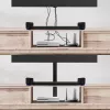 Canalina copricavi in alluminio MACLEAN MC-814 B nera — copricavi