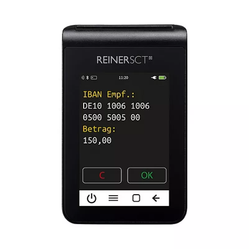 ReinerSCT tanJack deluxe Lettore di schede generatore TAN, nero, USB Type-C