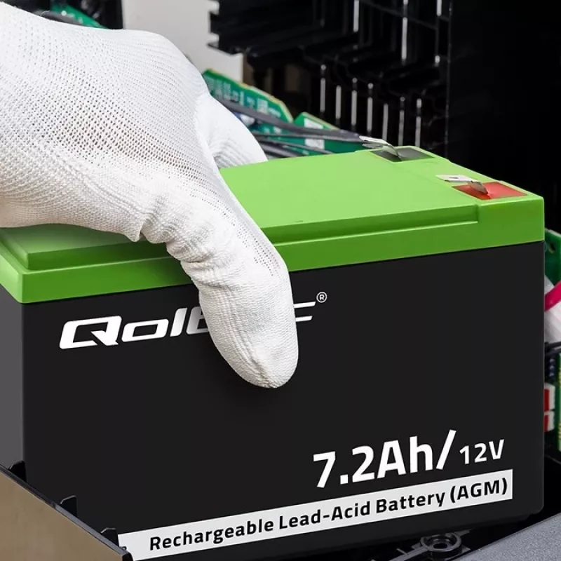 Qoltec 53062 batteria AGM | 12V | 7,2 Ah | max 108A