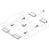 Supporto a barra T per WLAN access point Lancom Systems LX-7000 per LX-7500 LX-7300, bianco, confezione da 5