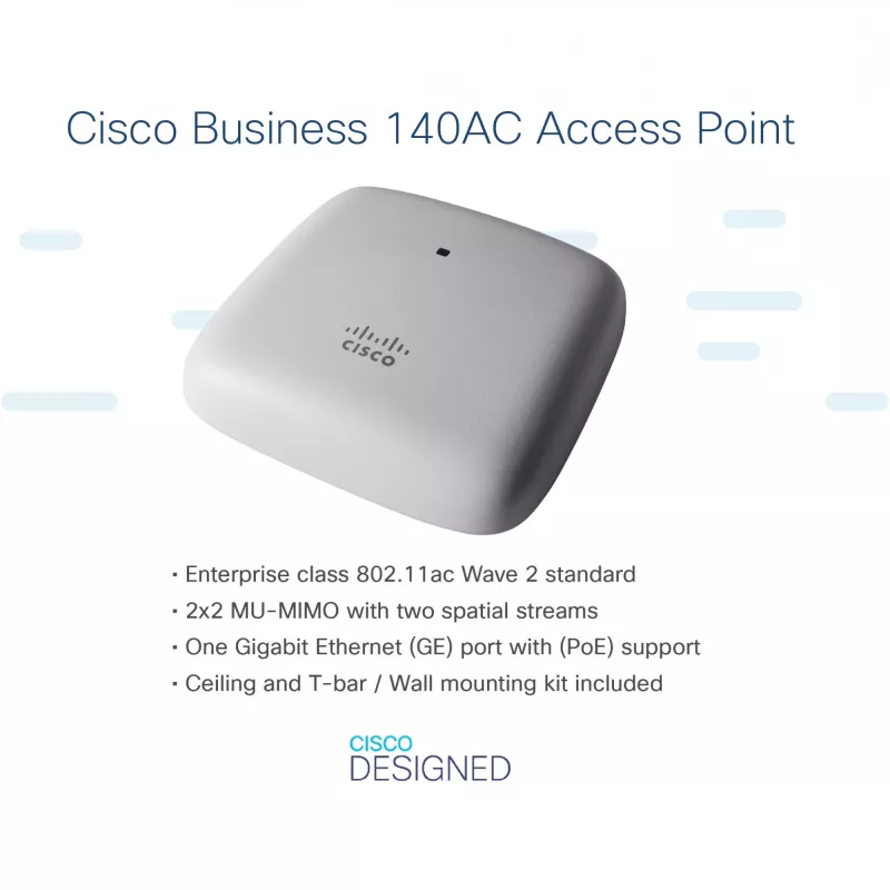 Business 140AC - Access Point - Wi-Fi 5 - 2,4 GHz, 5 GHz (confezione da 3)