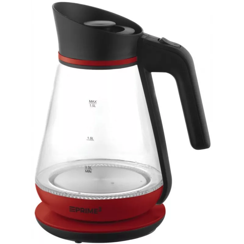 Bollitore PRIME3 1,5 L 2200 W rosso trasparente