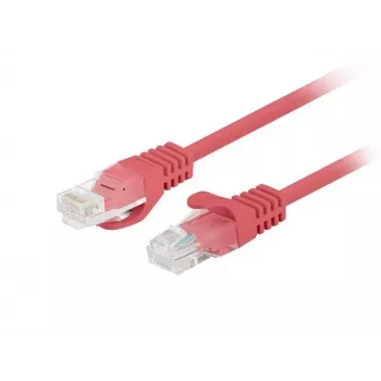 Cavo patch Lanberg PCU6-20CC-0025-R Cat.6 UTP, 0,25 m, rosso, confezione da 10