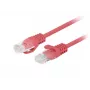 Lanberg PCU6-20CC-0025-R Cavo patch Cat.6 UTP, 0,25 m, Rosso, confezione da 10
