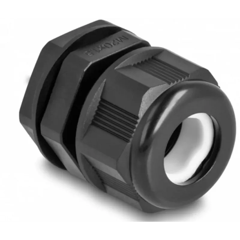 Pressacavo EX DeLOCK M20 nero 2 pezzi poliammide