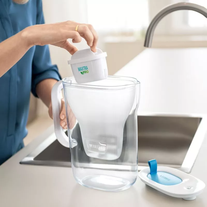 Brita Style eco caraffa filtrante per acqua, blu ghiacciaio