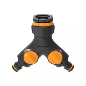 Fiskars 1027061 raccordo per tubo dell'acqua connettore per rubinetto nero, arancione 1 pezzo