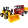Camion da cantiere con pala gommata articolata BRUDER, ABS, per bambini da 3 anni