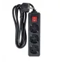 Microconnect MC-GRU00315BS ciabatta multipresa 1,5 m 3 prese AC per interni nero