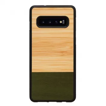 Custodia per smartphone man and wood per Galaxy S10 — Bamboo Forest nero