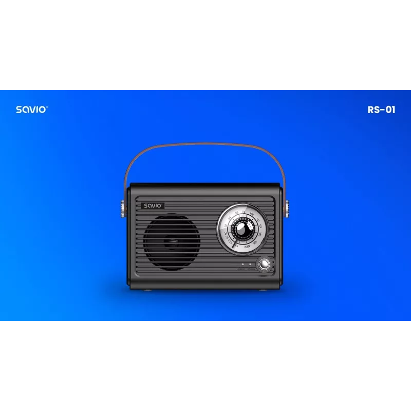 Radio portatile Savio RS-01 analogica nera