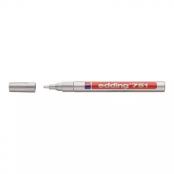 Pennarelli Edding e-751 bianco punta fine, confezione da 2, inchiostro bianco