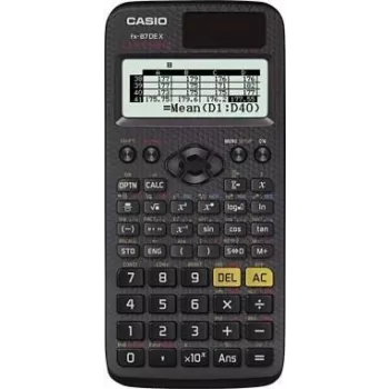 Calcolatrice scientifica tascabile Casio FX-87DE X nera