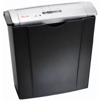 Distruggidocumenti PEACH PS400-02, taglio a strisce, larghezza di lavoro 22 cm, taglio 7 mm, nero/argento