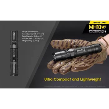 Torcia portatile Nitecore MH10 V2 nero