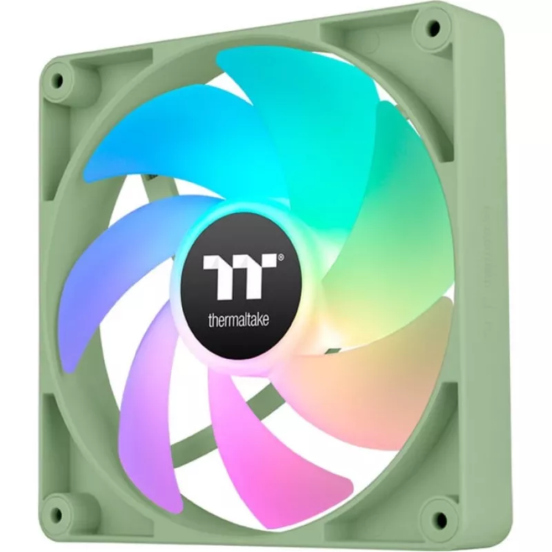 Thermaltake CT140 ARGB Sync ventola per case 140 mm, 500–1500 giri/min, Matcha Green, 2 pz.