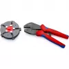 Knipex 97 33 02 pinza crimpatrice per cavi attrezzo crimpatura blu, rosso