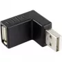Renkforce 29212C30 adattatore USB 2.0, USB-A maschio a USB-A femmina, angolato di 90° verso l'alto