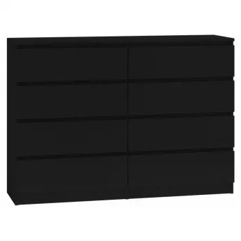Cassettiera top e shop M8 140 CZERŃ — 8 cassetti, truciolare, 1380×400×970 mm, nero