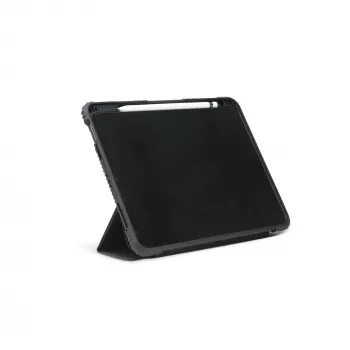 DICOTA Folio Case - custodia flip per tablet - policarbonato, poliuretano termoplastico (TPU), polietilene riciclato - nero - 10.9 - per Apple 10.