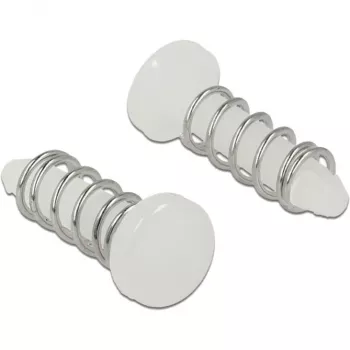 Rivetto a scatto per dissipatori Delock - set 10 pezzi bianco (18272)