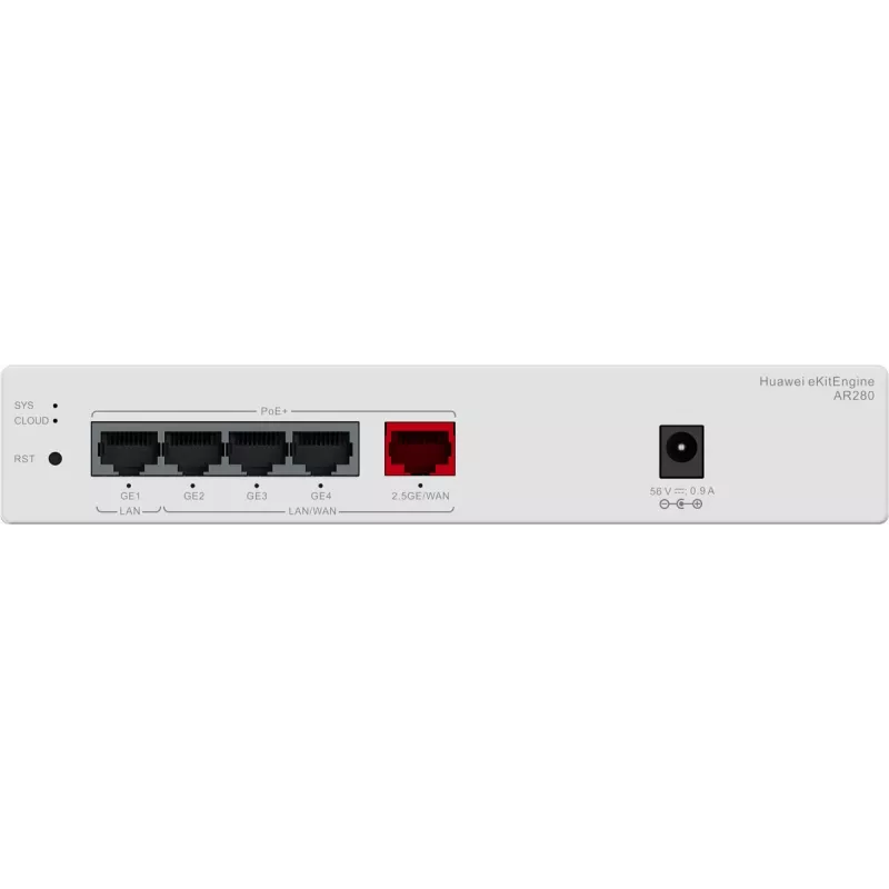 Huawei AR280 router Gbit PoE (1) 2.5G PoE+, (4) Gbit PoE+, 41W