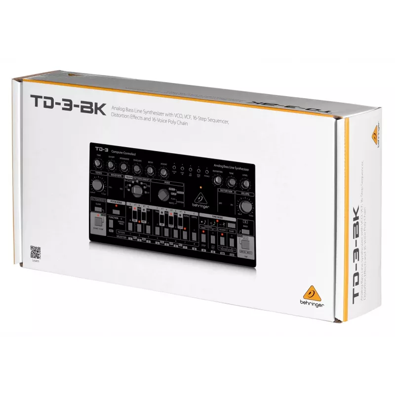 Behringer TD-3-BK sintetizzatore analogico di linee di basso, nero