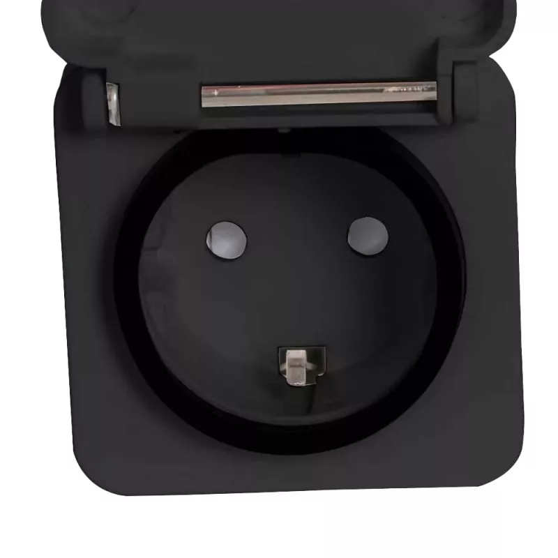 Presa intelligente Denver PLO-108 nero esterno IP44 con filo senza fili