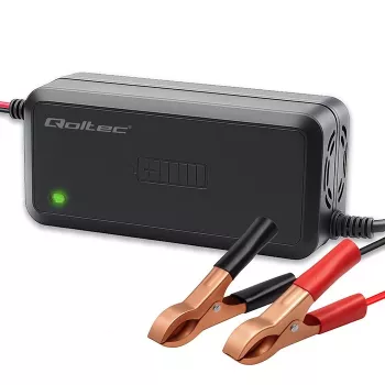 Caricabatterie QOLTEC 12V 5A raddrizzatore per batterie AGM/GEL