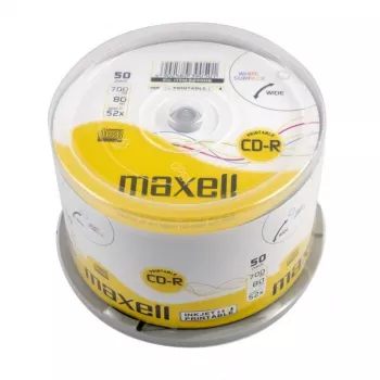 CD-R MAXELL 700 MB 52x 80 min 120 mm — confezione da 50