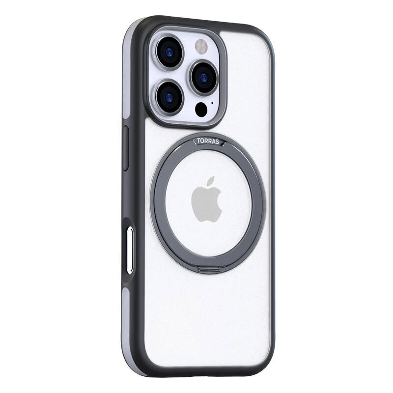 Custodia protettiva Torras Ostand R Fusion per iPhone 16 Pro Max – nero
