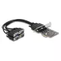 DeLOCK 66324 Adattatore interno RS-232 VGA PCIe connettore femmina nero