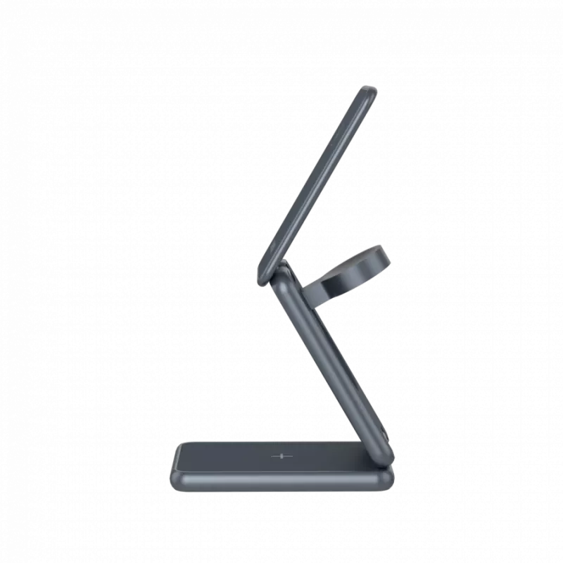 Caricabatterie wireless pieghevole CANYON OnCharge 309 15W 3in1 metallo