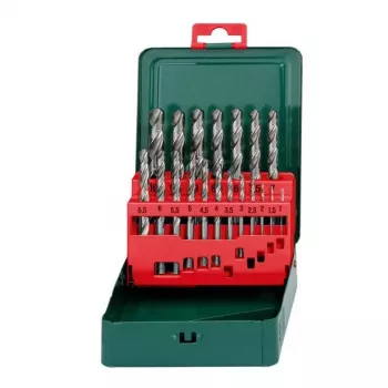 Set di punte HSS Metabo 627153000 — 19 pezzi, DIN 338, gambo cilindrico