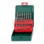 Set di punte HSS Metabo 627153000 — 19 pezzi, DIN 338, gambo cilindrico