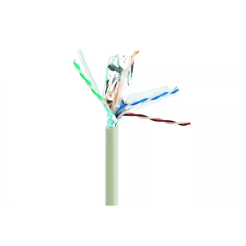 Gembird CAT6 FTP 100m cavo di rete grigio F/UTP (FTP)