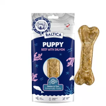 BALTICA Puppy Manzo con salmone - osso da masticare per cani - 1