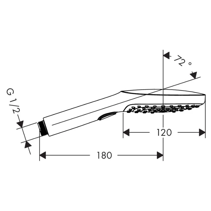Hansgrohe Raindance Select E Soffione doccia a mano 120 3jet 26520000
