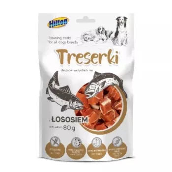 Snack in salsa per gatti Hilton salmone 80 g sacchetto