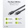 Cavo USB-C WENTRONIC USB4 Gen4 1.2m — supporta 16k@60Hz e 4K@120Hz