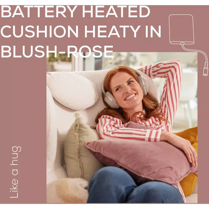 Beurer HK 77 Heaty blush-rose lavanda rivestimento in velluto (20074)