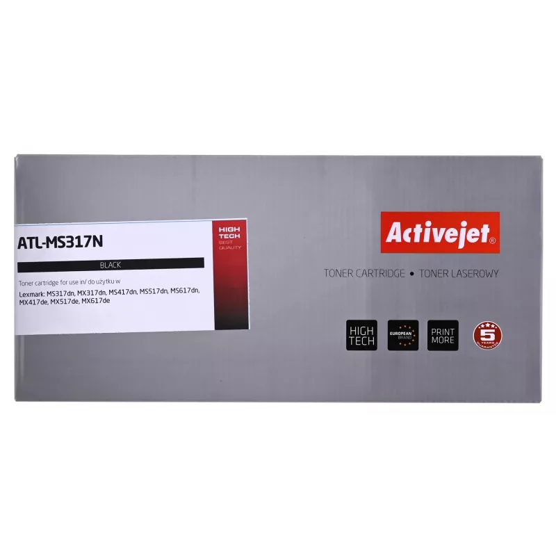 Cartuccia toner ActiveJet sostitutiva per Lexmark 51B2000 nero, 2500 pagine, confezione singola