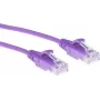 ACT bianco 1,5 metri LSZH U/UTP CAT6 cavo patch Slimline per data center senza fermo con connettori RJ45