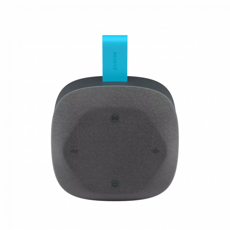 Altoparlante Canyon Hexagon 10 - Bluetooth 5.3 - USB-C - lettore di schede - IPX5 - blu-grigio