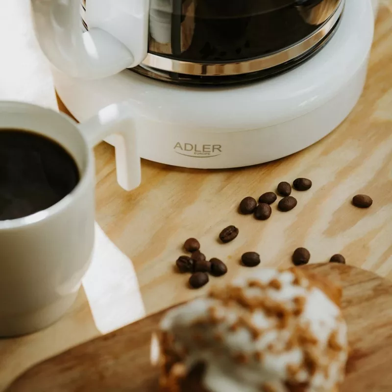 Adler AD 4383w caffettiera a filtro per caffè macinato 1,5 L bianca